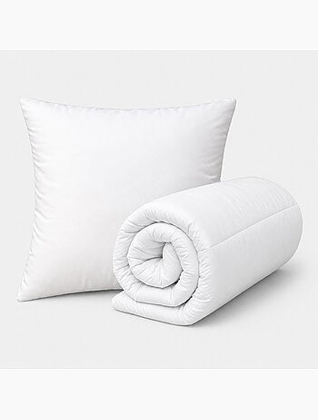 Cálido edredón premium antiácaros + 1 juego de almohadas transpirables