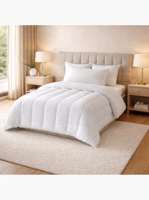 Cálido edredón premium antiácaros + 1 juego de almohadas transpirables - Kiabi