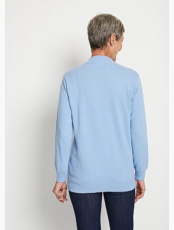 Cálido jersey de cuello alto con lana y angora - Afibel