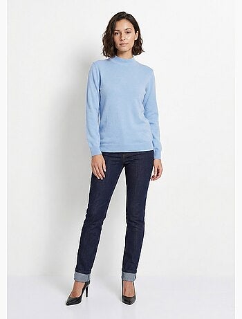 Cálido jersey de cuello alto con lana y angora - Afibel
