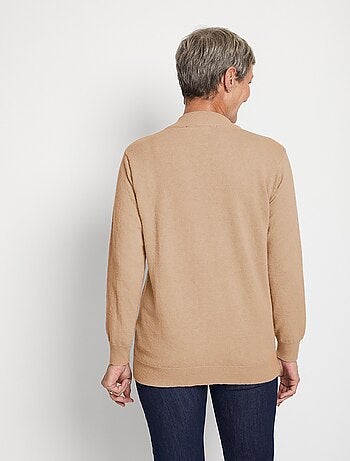 Cálido jersey de cuello alto con lana y angora - Afibel