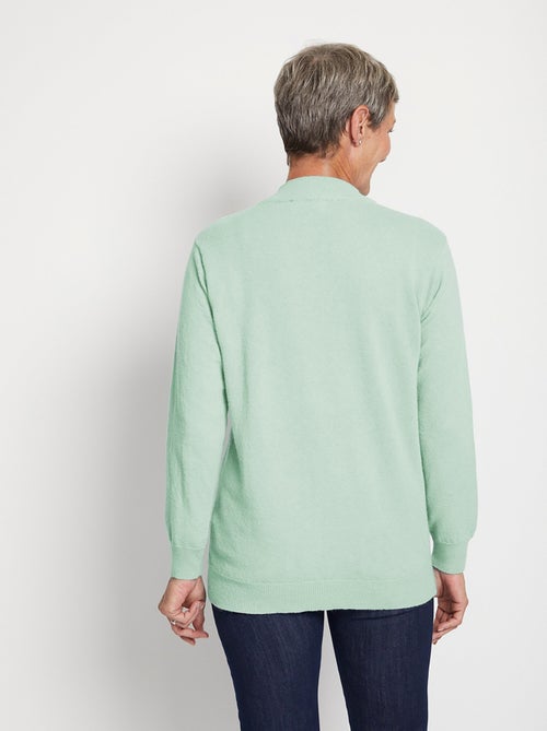 Cálido jersey de cuello alto con lana y angora - Afibel - Kiabi