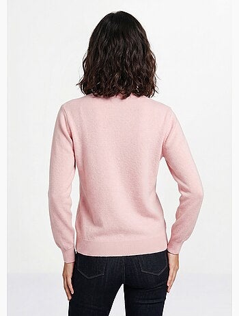 Cálido jersey de cuello alto con lana y angora - Afibel