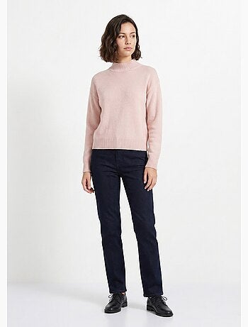 Cálido jersey de cuello alto con lana y angora - Afibel