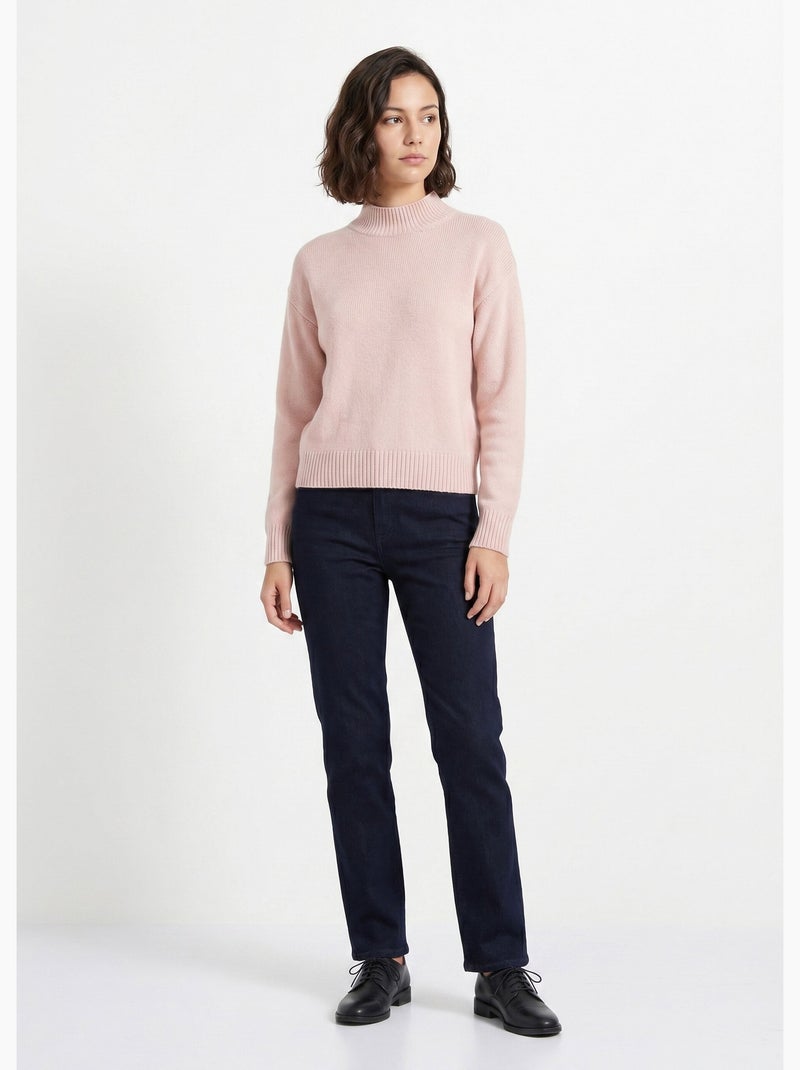 Cálido jersey de cuello alto con lana y angora - Afibel N/D - Kiabi