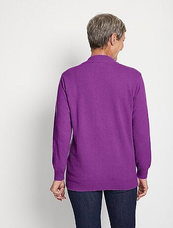 Cálido jersey de cuello alto con lana y angora - Afibel