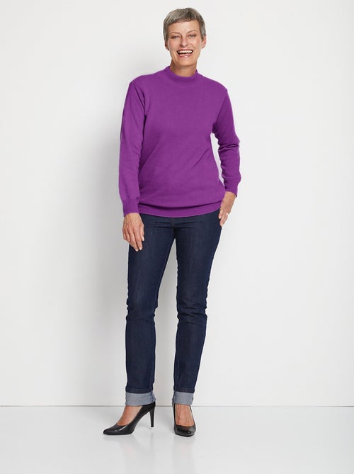 Cálido jersey de cuello alto con lana y angora - Afibel - Kiabi