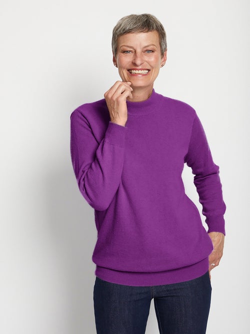 Cálido jersey de cuello alto con lana y angora - Afibel - Kiabi