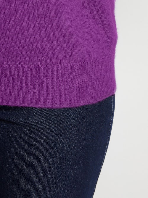 Cálido jersey de cuello alto con lana y angora - Afibel - Kiabi