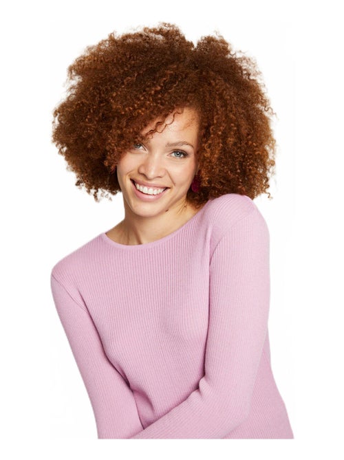 Cálido jersey de lana merino con cuello redondo - Afibel - Kiabi