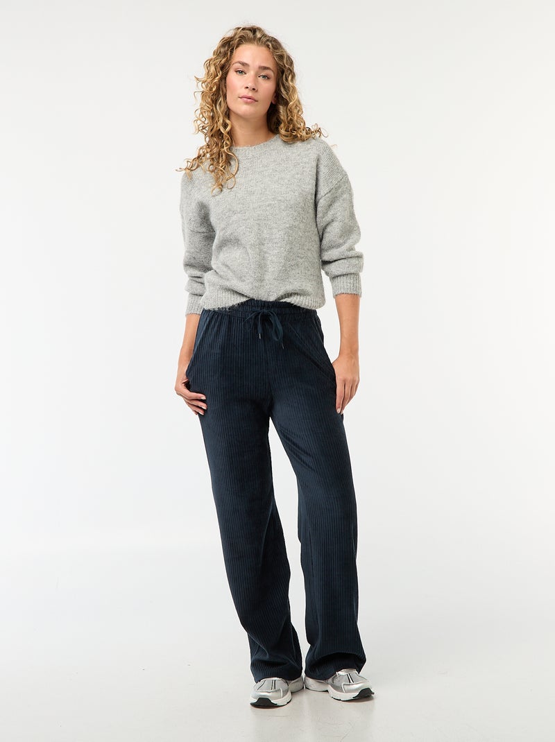 Cálido jersey de punto jaspeado Gris - Kiabi