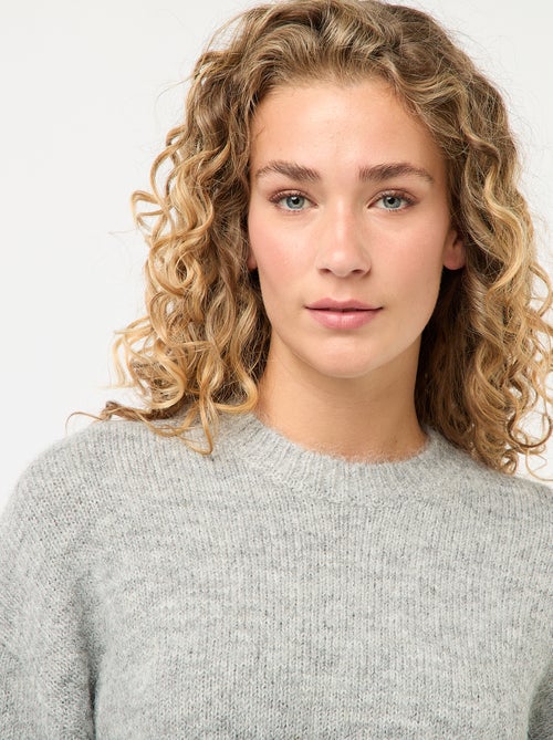 Cálido jersey de punto jaspeado - Kiabi