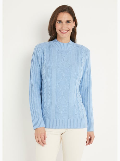 Cálido jersey estilo irlandés con cuello alto. - Afibel - Kiabi