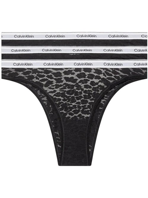 Calvin klein jeans - braguitas brasileñas para mujer (pack de 3) - Kiabi Calvin klein jeans - braguitas brasileñas para mujer (pack de 3) - Kiabi