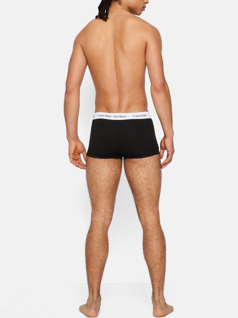 Calzoncillos bóxer pack x3 - Calvin Klein Negro Blanco - Kiabi