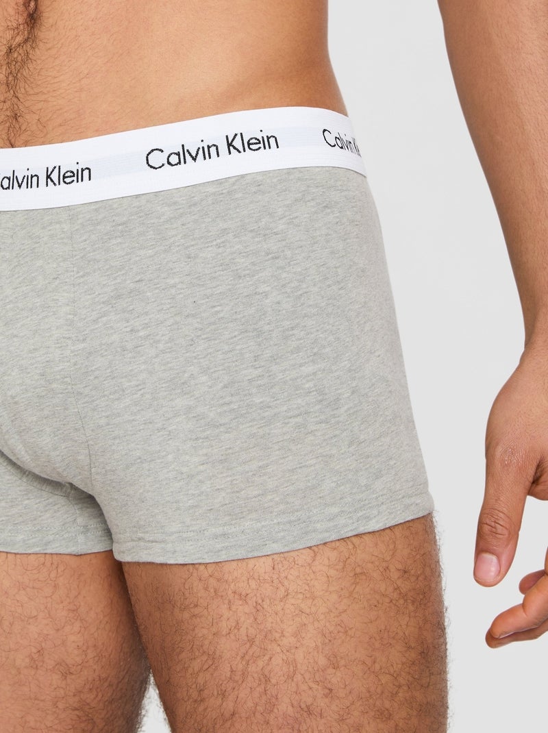 Calzoncillos bóxer pack x3 - Calvin Klein Negro Gris Blanco - Kiabi
