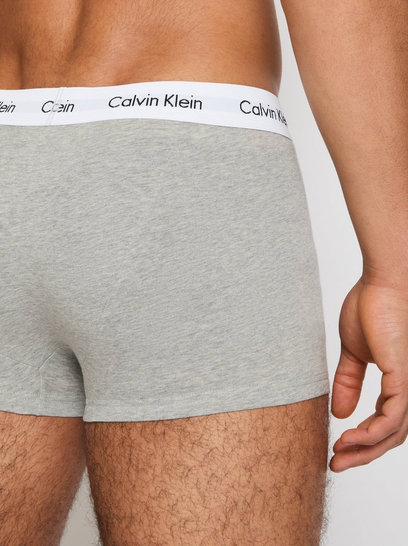 Calzoncillos bóxer pack x3 - Calvin Klein Negro Gris Blanco - Kiabi