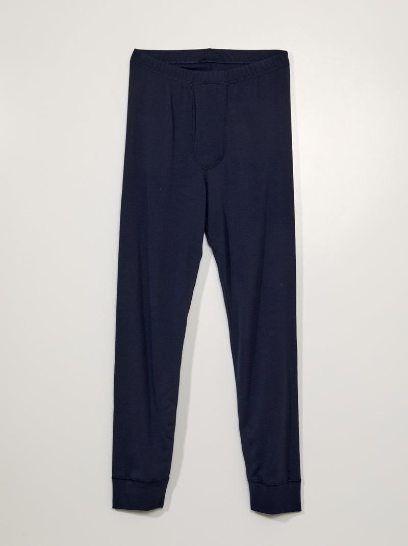 Calzoncillos largos thermolactyl 'Damart' Grado 3 azul marino - Kiabi