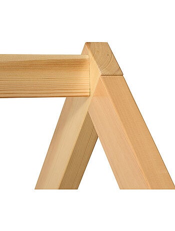 Cama cabaña infantil bosco 2 cajones 194,8x98x155,5cm natural