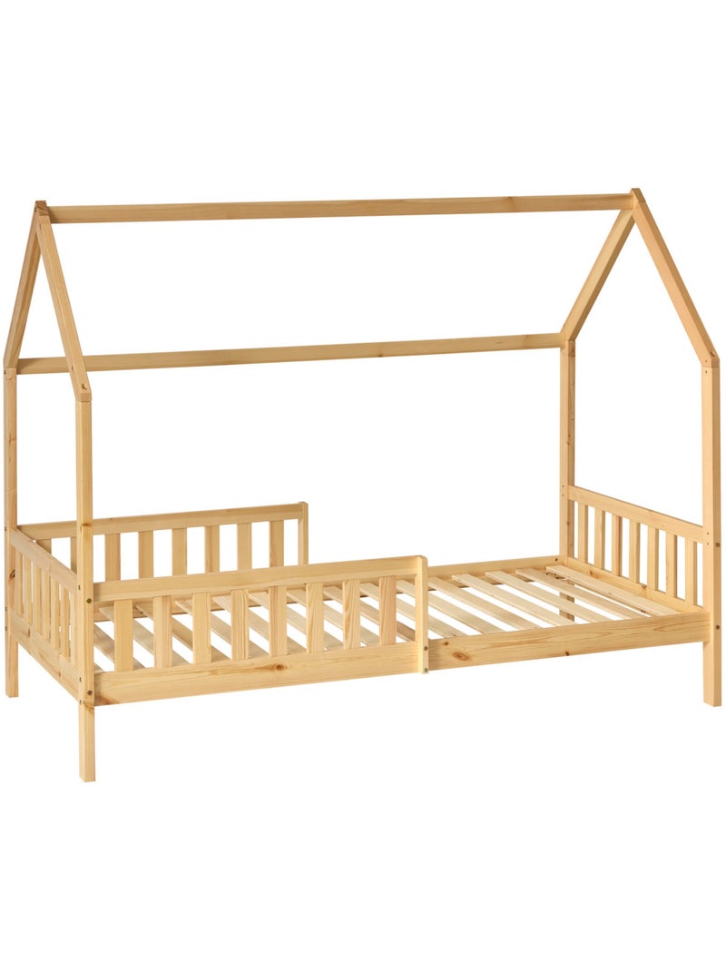 Cama cabaña infantil bosco 2 cajones 194,8x98x155,5cm natural Beige - Kiabi