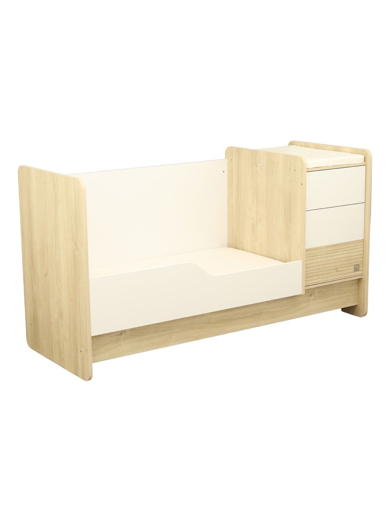 Cama combinada 140x70 convertible a - SAUTHON Blanco Marrón - Kiabi