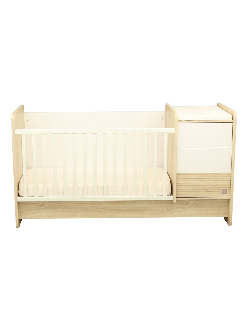Cama combinada 140x70 convertible a - SAUTHON Blanco Marrón - Kiabi