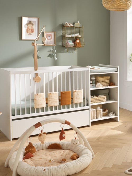 Cama combinada convertible blanca cajón con - babyprice - Kiabi Cama combinada convertible blanca cajón con - babyprice - Kiabi