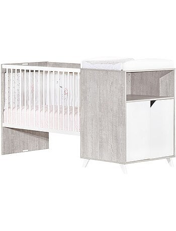 Cama combinada de 120x60, convertible en 90x190 en - BABYPRICE