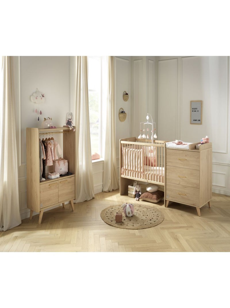 Cama combinada de 120x60, convertible en Arty de 90x190 con - SAUTHON Marrón - Kiabi