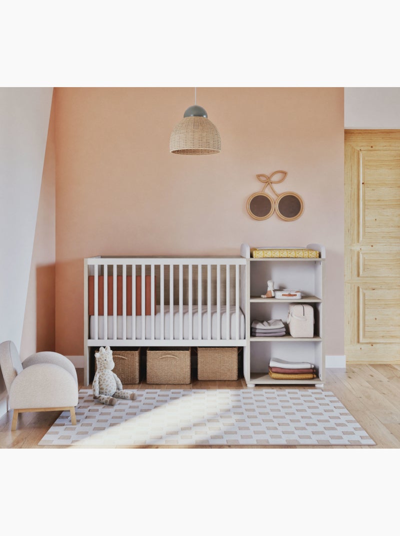 Cama Combinada de Madera Convertible 120x60 - BABYPRICE Blanco - Kiabi