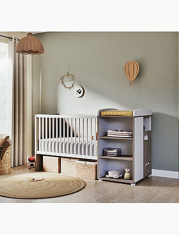 Cama Combinada de Madera Convertible 120x60 - BABYPRICE