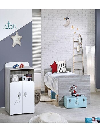Cama combinada de madera convertible de 120x60 a - BABYPRICE