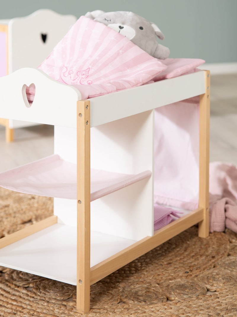Cama combinada para muñecas con accesorios 'Scarlett' - ROBA Blanco Rosa - Kiabi