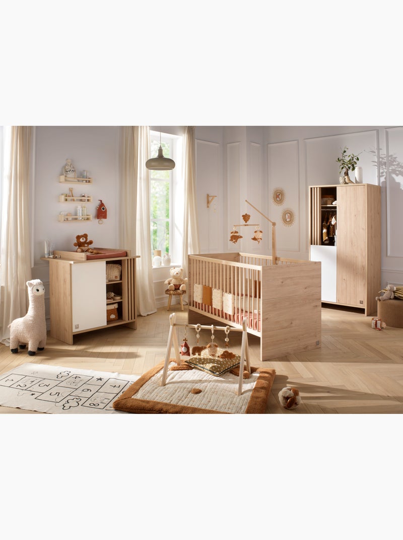 Cama convertible 140x70 - Little Big Bed en madera, decoración roble - SAUTHON Marrón - Kiabi