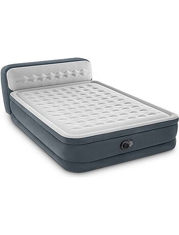 Cama de aire intex con cabecero dura-beam deluxe ultra plush queen