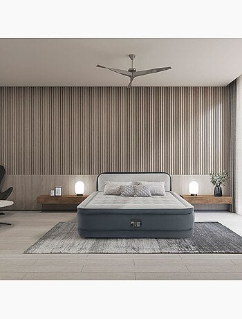 Cama de aire intex con cabecero dura-beam deluxe ultra plush queen