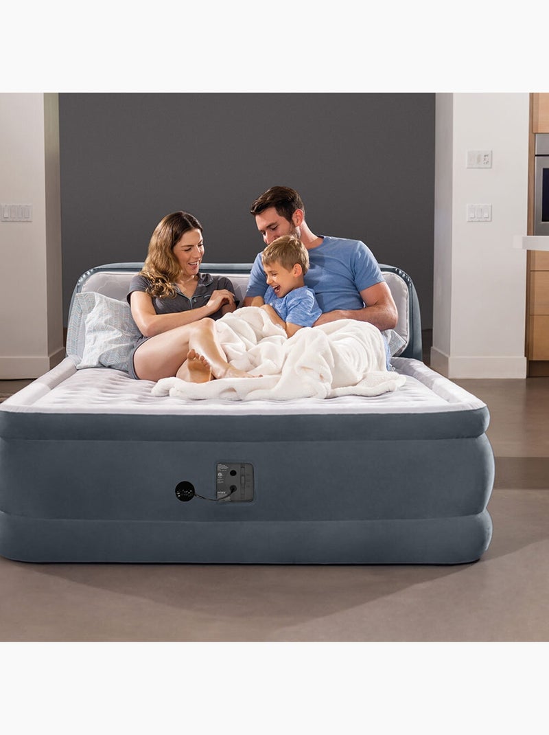 Cama de aire intex con cabecero dura-beam deluxe ultra plush queen Gris - Kiabi