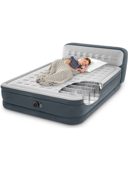 Cama de aire intex con cabecero dura-beam deluxe ultra plush queen - Kiabi