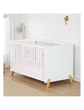Cama de bebé de 120 x 60 sobre patas de madera - BABYPRICE