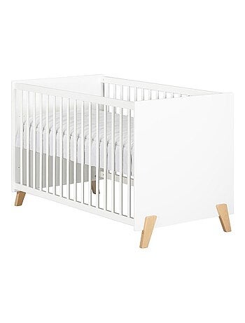 Cama de bebé de 120 x 60 sobre patas de madera - BABYPRICE