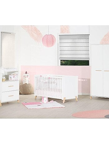 Cama de bebé de 120 x 60 sobre patas de madera - BABYPRICE