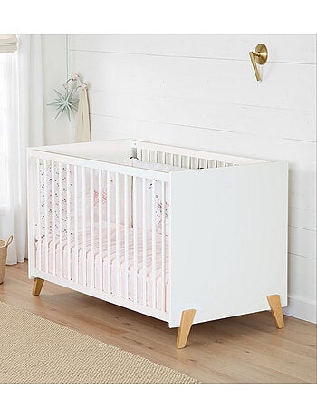 Cama de bebé de 120 x 60 sobre patas de madera - BABYPRICE