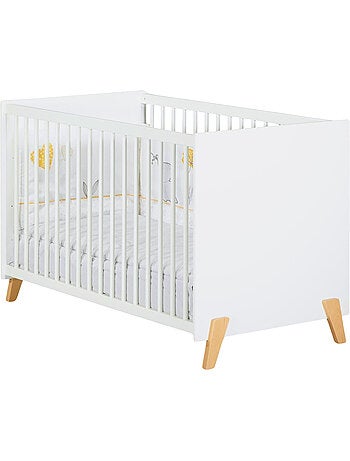 Cama de bebé de 120 x 60 sobre patas de madera - BABYPRICE