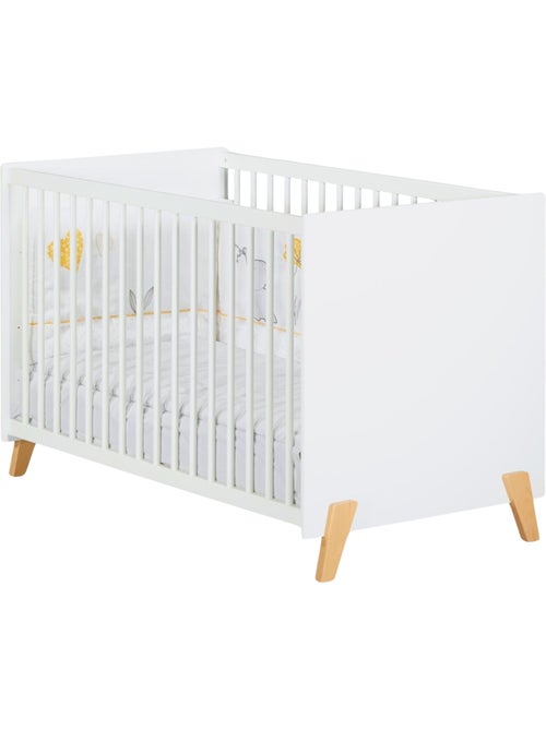 Cama de bebé de 120 x 60 sobre patas de madera - BABYPRICE - Kiabi Cama de bebé de 120 x 60 sobre patas de madera - BABYPRICE - Kiabi