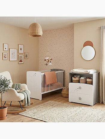Cama de madera de 120x60 con - BABYPRICE