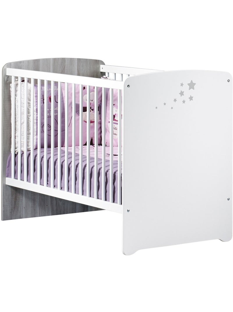 Cama de madera de 120x60 con - BABYPRICE Blanco - Kiabi