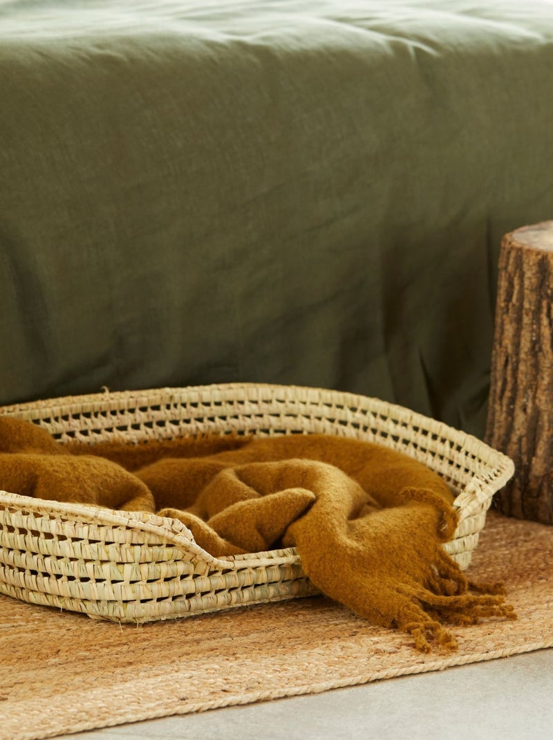 Cama de mimbre para perros Madera natural - Kiabi