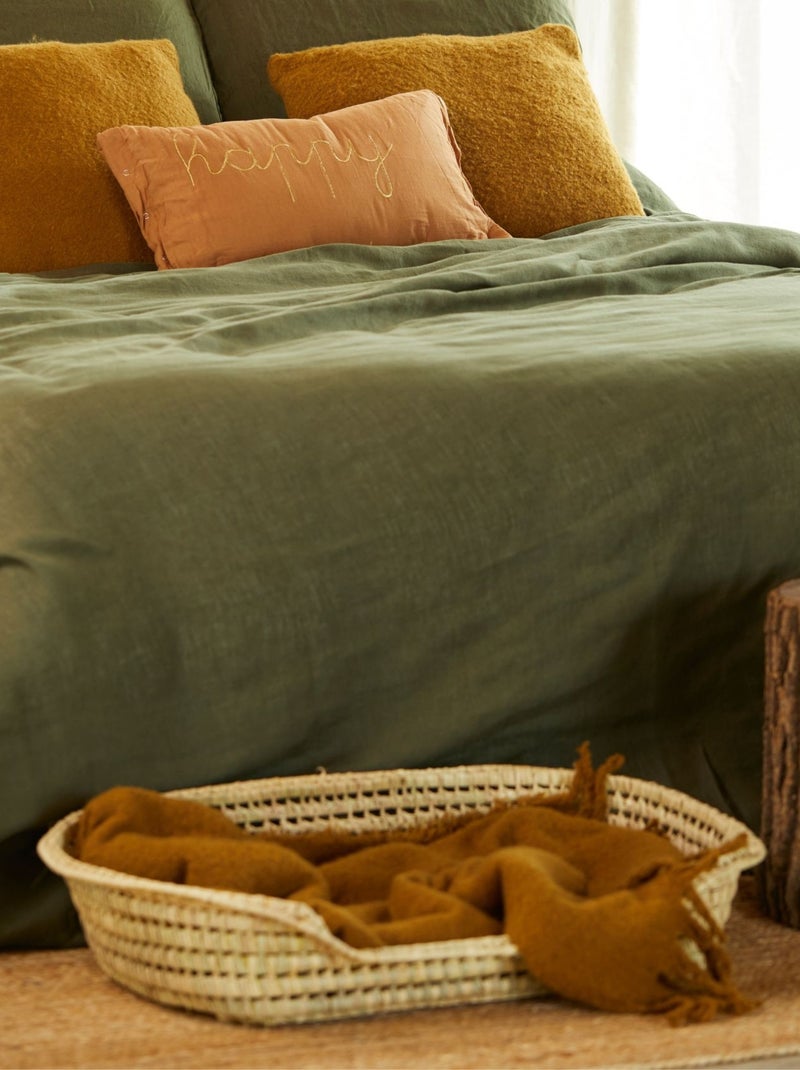 Cama de mimbre para perros Madera natural - Kiabi