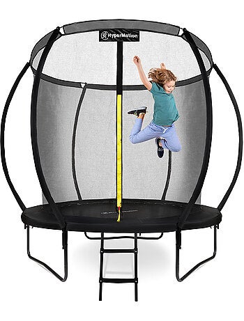 Cama Elástica Infantil 244cm con Red y Escalera- Segura y Resistente - Desde 3 años