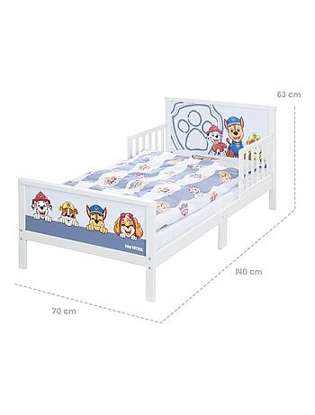 Cama infantil con barreras de seguridad y ropa de cama - ROBA 'Paw Patrol'